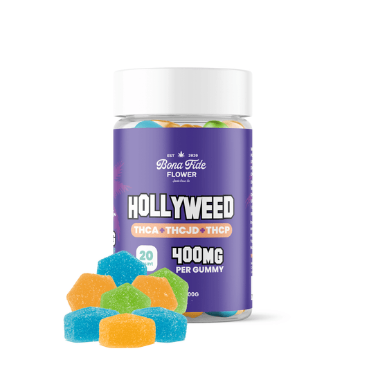 THCA+THCJD+THCP • 400MG VEGAN GUMMIES • HOLLYWEED