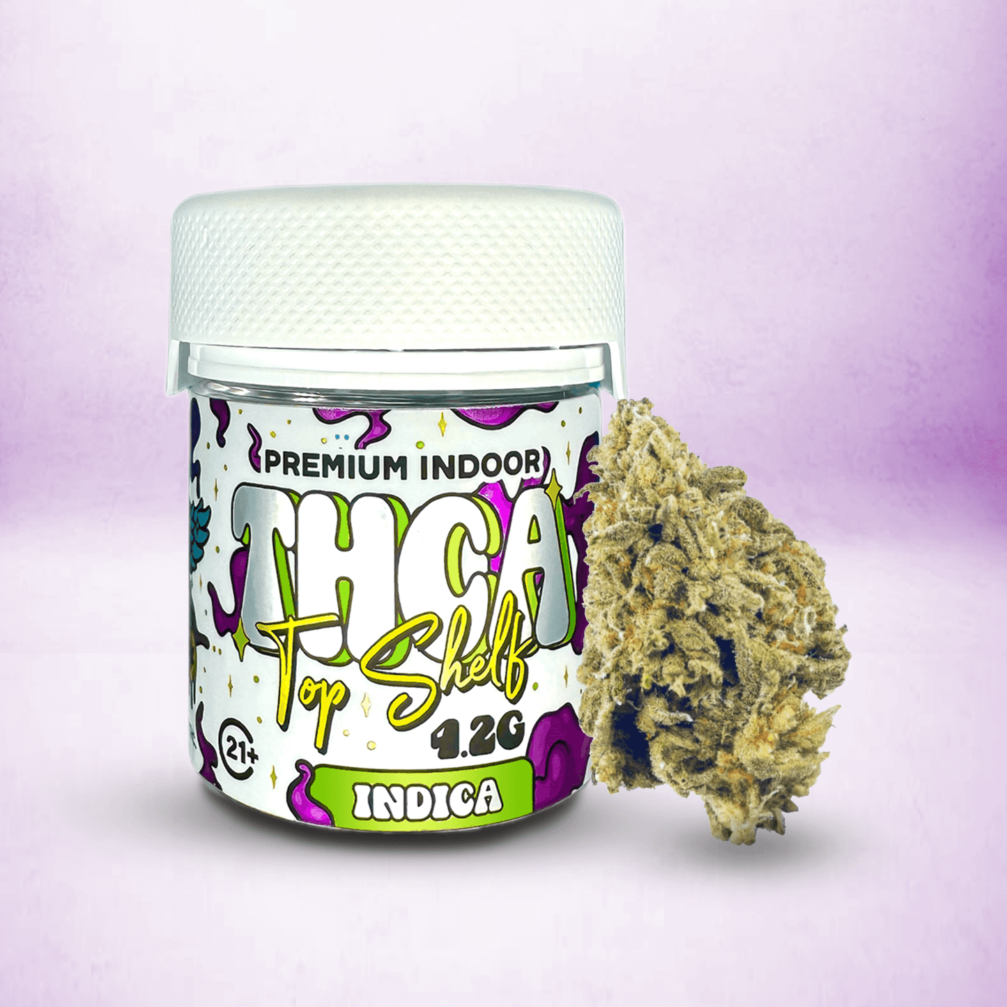 TOP SHELF THCA FLOWER • INDICA • JEALOUSY X KUSH MINTS