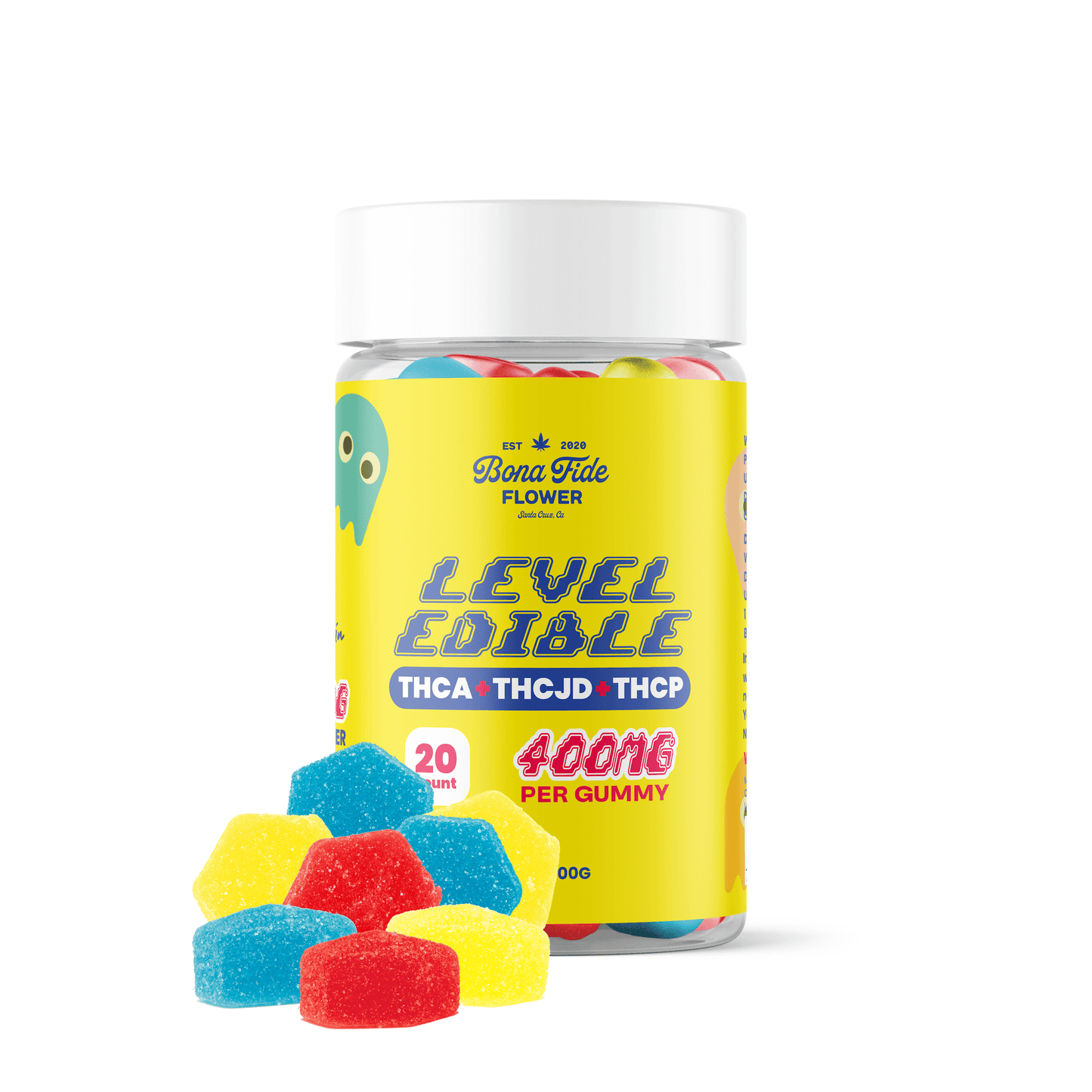 THCA+THCJD+THCP • 400MG VEGAN GUMMIES • LEVEL EDIBLE
