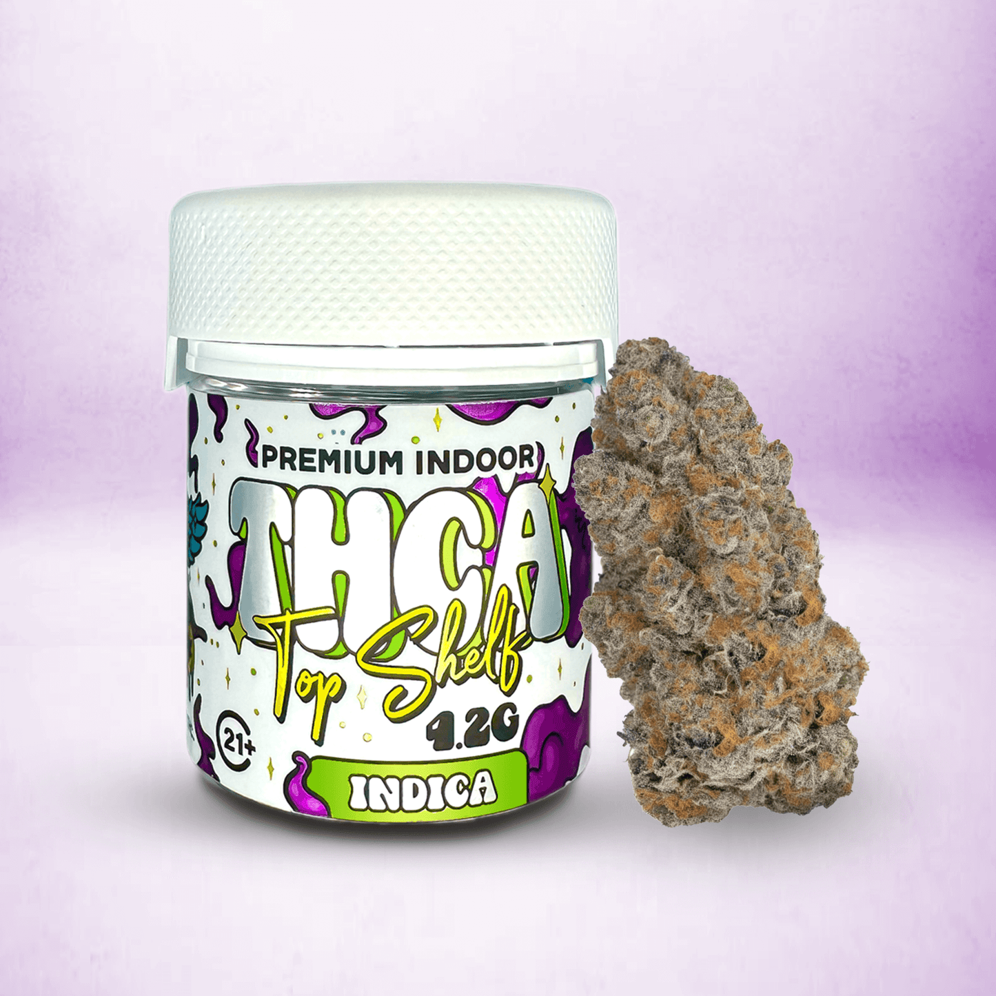 TOP SHELF THCA FLOWER • INDICA • BISCOTTI