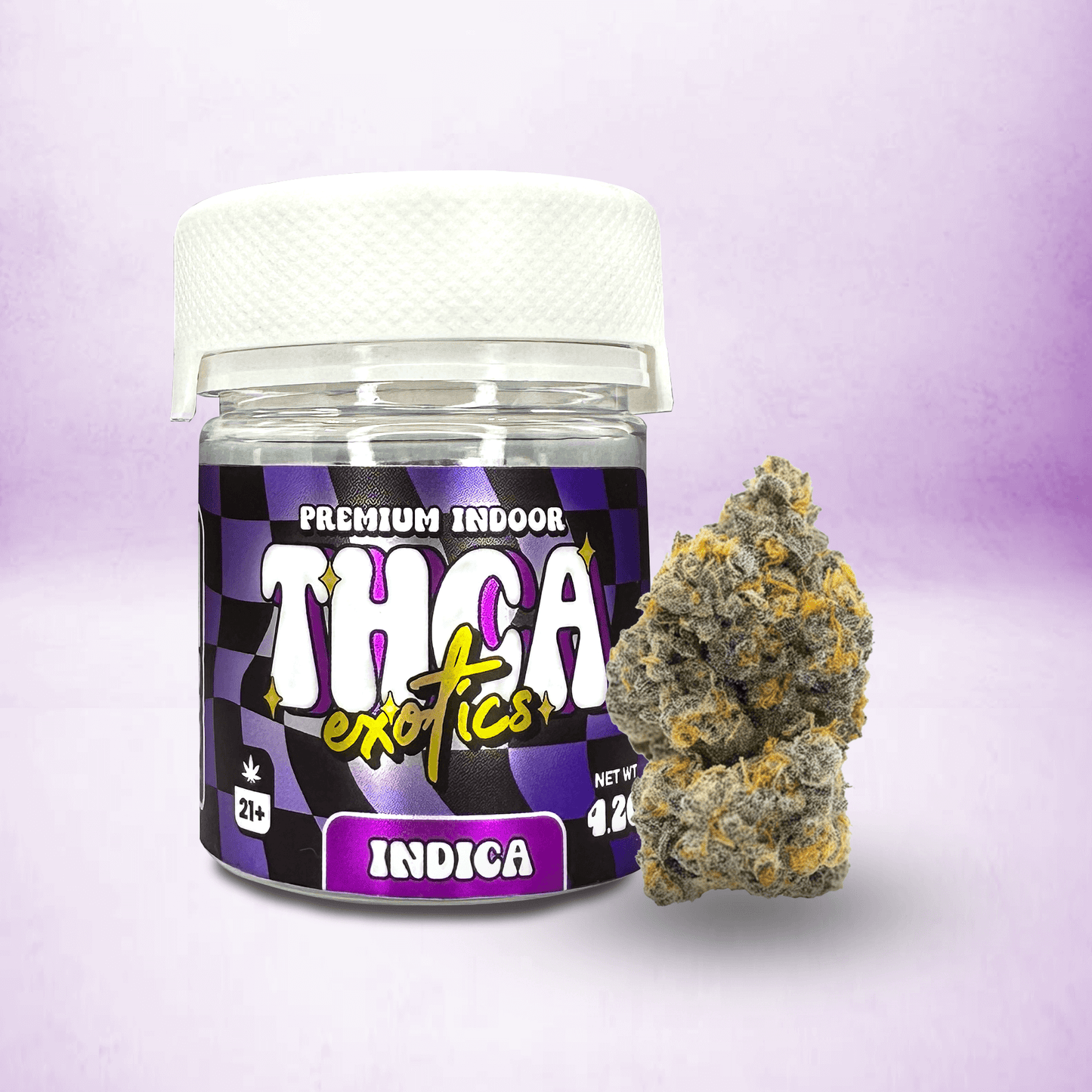 EXOTIC THCA FLOWER • INDICA • HOOD CANDY